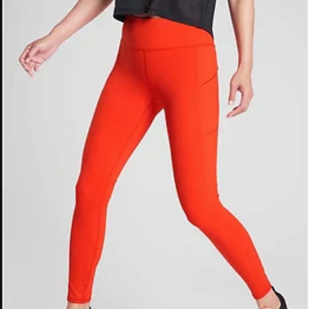 Athleta Contender Tight in Radiant Red